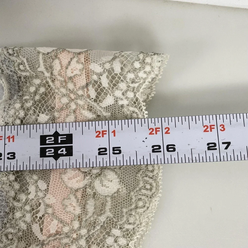 Xia Slip Skirt Womens Small Lace Trim Floral Satin Lingerie Made USA Vintage - Picture 10 of 12